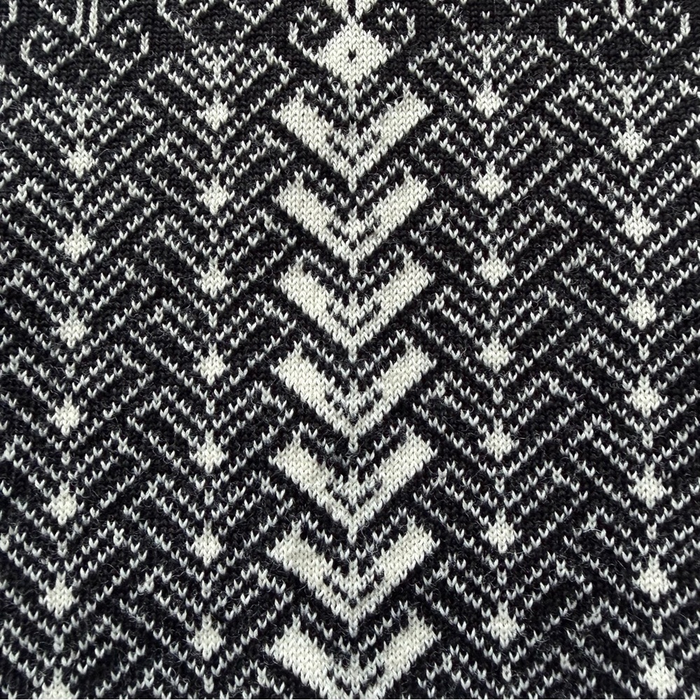Norlender 100% Wool Black and White Patterned Women's Vest XXL - Picture 8 of 14